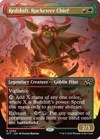Redshift, Rocketeer Chief (Borderless) - Aetherdrift - Magic: The Gathering card