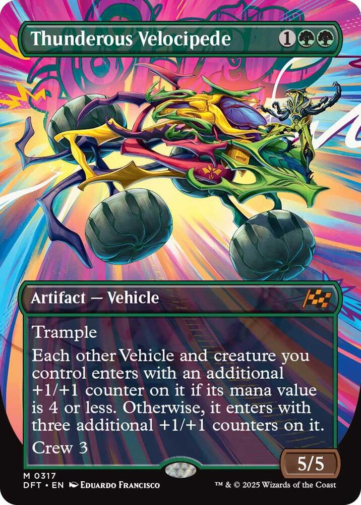Thunderous Velocipede (Borderless) - Aetherdrift - Magic: The
