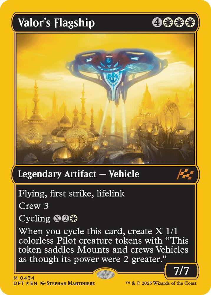 Valor's Flagship (First-Place Foil) - Aetherdrift - Magic: The