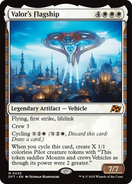 mtg aetherdrift multicolor colorless cards review Magic The Gathering - - Valor's Flagship (Revved Up) Aetherdrift Commander Set Review -