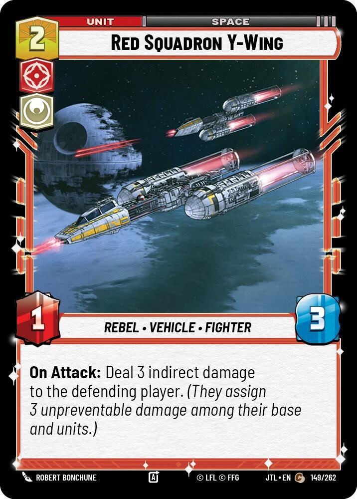Red Squadron Y-Wing - Jump to Lightspeed - Star Wars: Unlimited