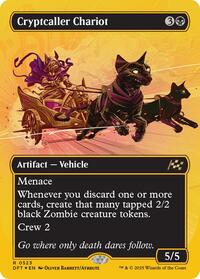 Cryptcaller Chariot (Borderless) (First-Place Foil) - Aetherdrift - Magic: The Gathering card