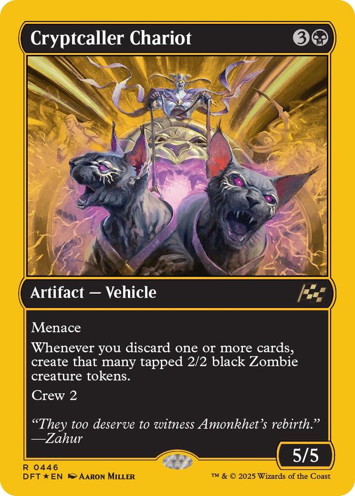 Cryptcaller Chariot (First-Place Foil) - Aetherdrift - Magic: The