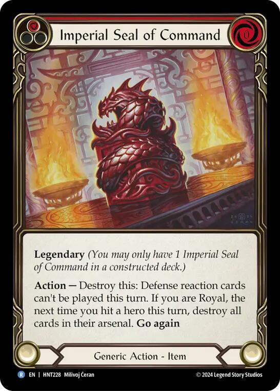 Flesh and Blood/征服の命令 Imperial Seal of Command - The Hunted - Flesh and Blood TCG