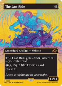 The Last Ride (Borderless) (First-Place Foil) - Aetherdrift - Magic: The Gathering card