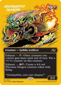 Draconautics Engineer (Borderless) (First-Place Foil) - Aetherdrift - Magic: The Gathering card