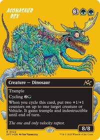 Agonasaur Rex (Borderless) (First-Place Foil) - Aetherdrift - Magic: The Gathering card
