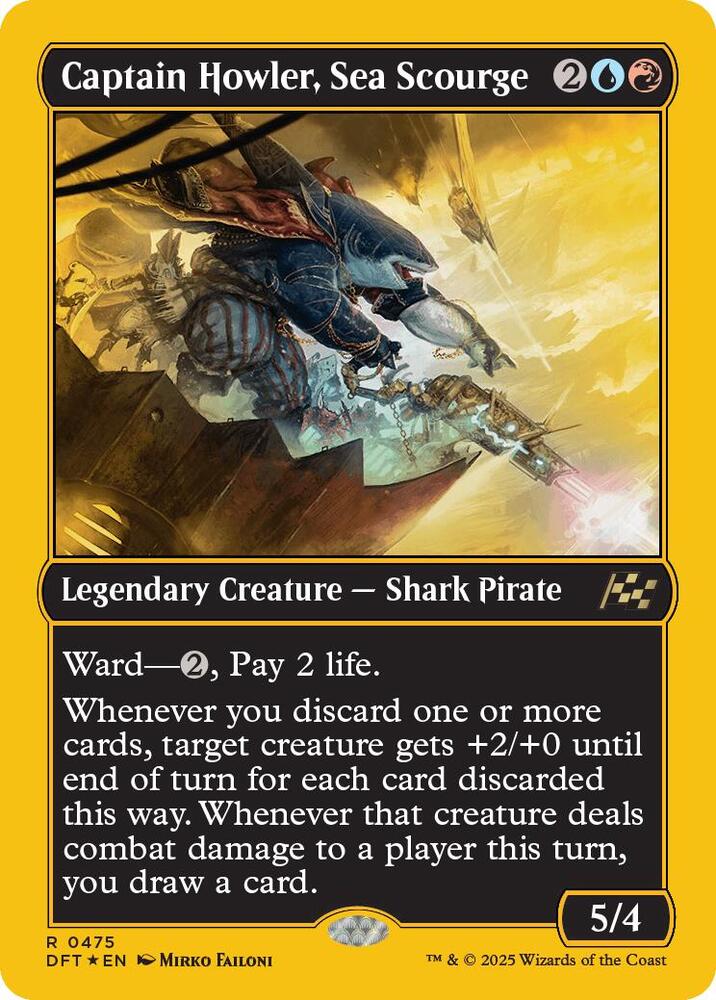 Captain Howler, Sea Scourge (First-Place Foil) - Aetherdrift - Magic: The  Gathering - TCGplayer.com