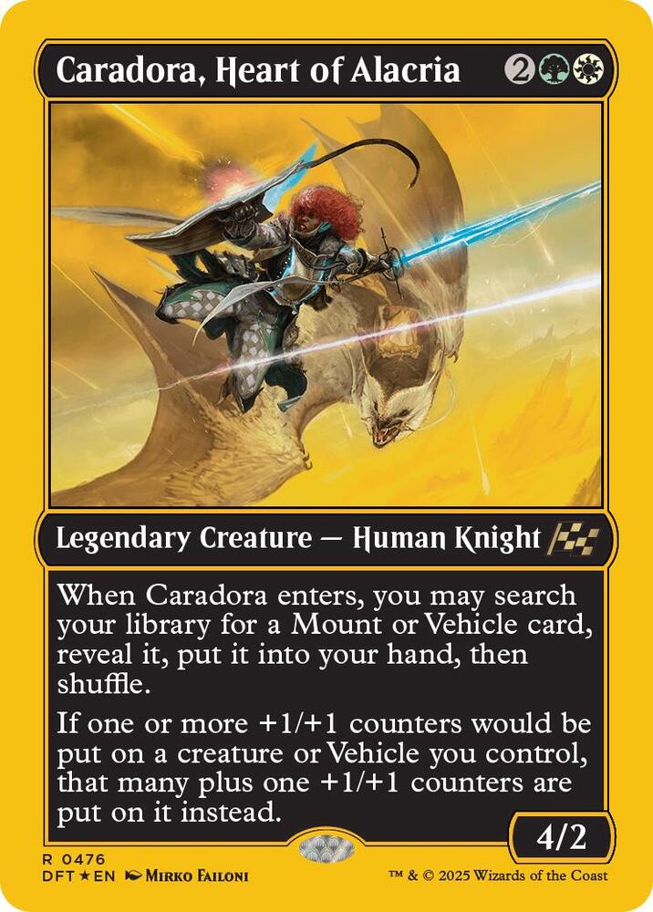 Caradora, Heart of Alacria (First-Place Foil) - Aetherdrift