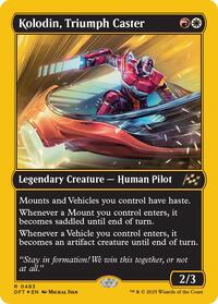Kolodin, Triumph Caster (First-Place Foil) - Aetherdrift - Magic: The Gathering card