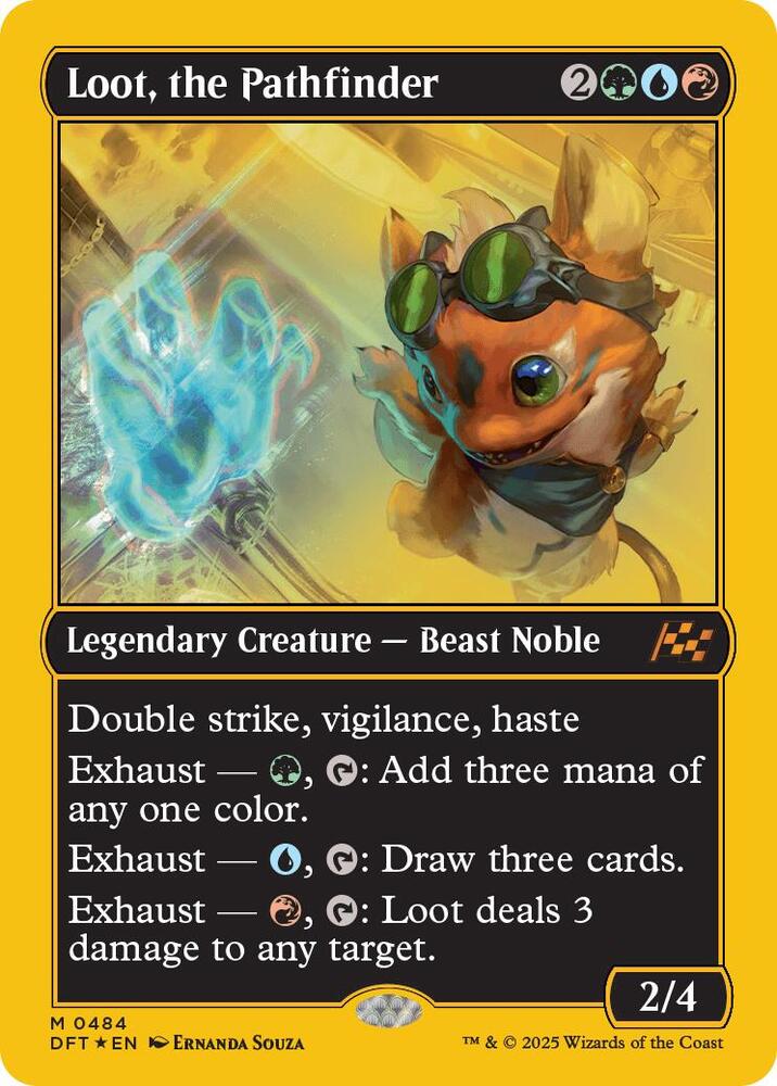 Loot, the Pathfinder (First-Place Foil) - Aetherdrift - Magic: The