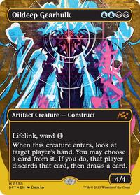 Oildeep Gearhulk (Borderless) (First-Place Foil) - Aetherdrift - Magic: The Gathering card