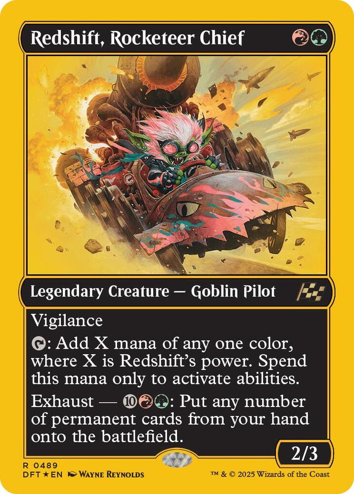 Redshift, Rocketeer Chief (First-Place Foil) - Aetherdrift - Magic