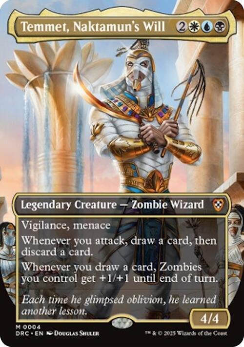 Temmet, Naktamun's Will (Borderless) - Commander: Aetherdrift - Magic: The  Gathering - TCGplayer.com