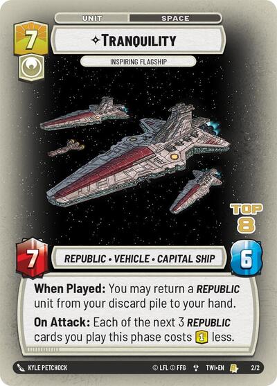 Tranquility - Inspiring Flagship (Top 8) card