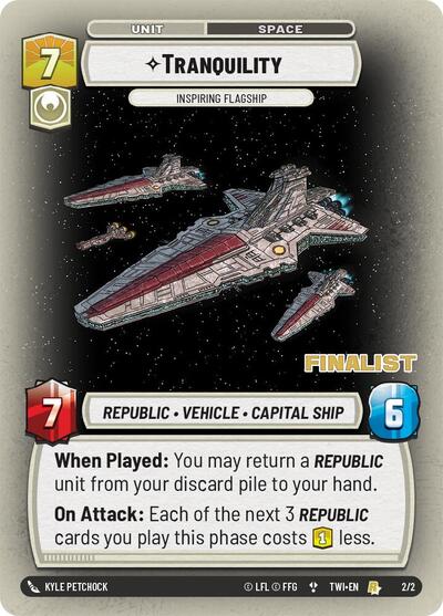 Tranquility - Inspiring Flagship (Finalist) card