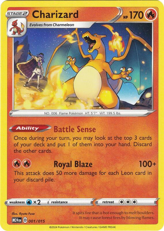 Charizard 001/015 from McDonald's Promos 2024