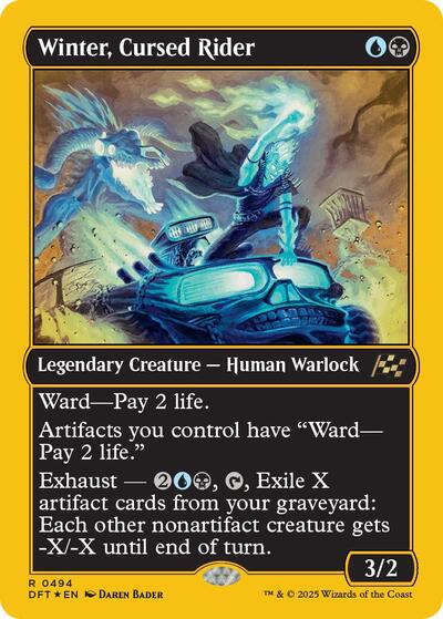 Winter Cursed Rider First Place Foil