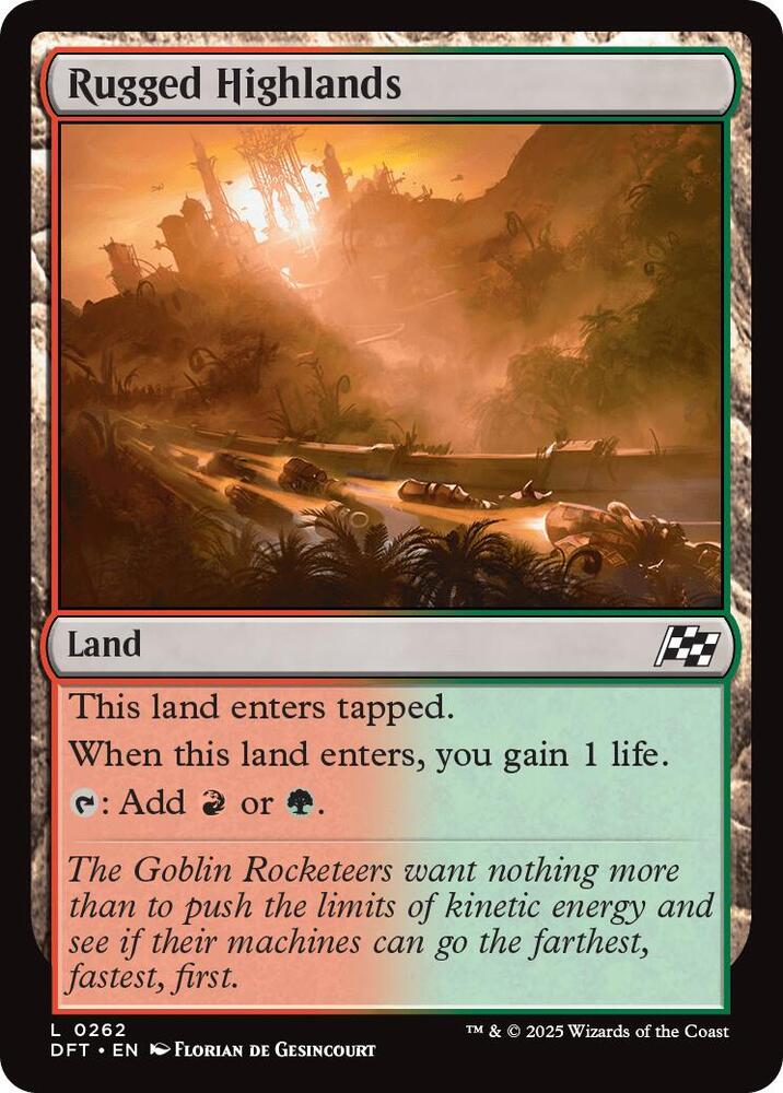 Rugged Highlands - Aetherdrift - Magic: The Gathering