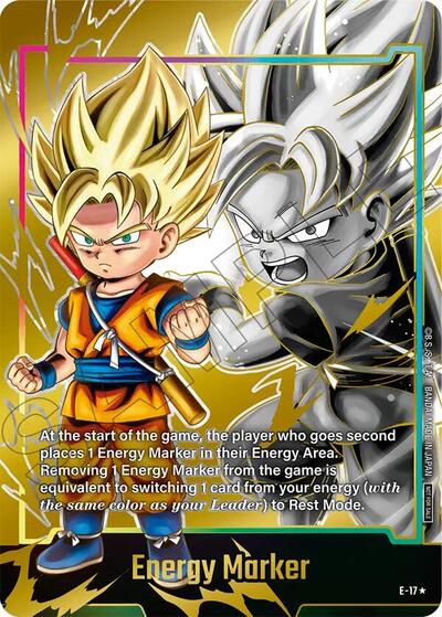 Energy Marker (E-17) (Gold) Fusion World Energy Markers None Dragon Ball card — value and price
