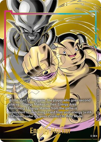 Energy Marker (E-20) (Gold) Fusion World Energy Markers None Dragon Ball card — value and price