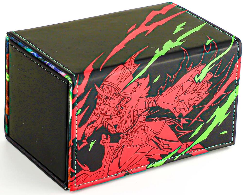 第ライデン メモリアルボックス 2 6DISCS Viridian Vex Faux Leather Dicewinder Deck Box (Red Belle