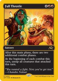 Full Throttle (First-Place Foil) - Aetherdrift - Magic: The Gathering card