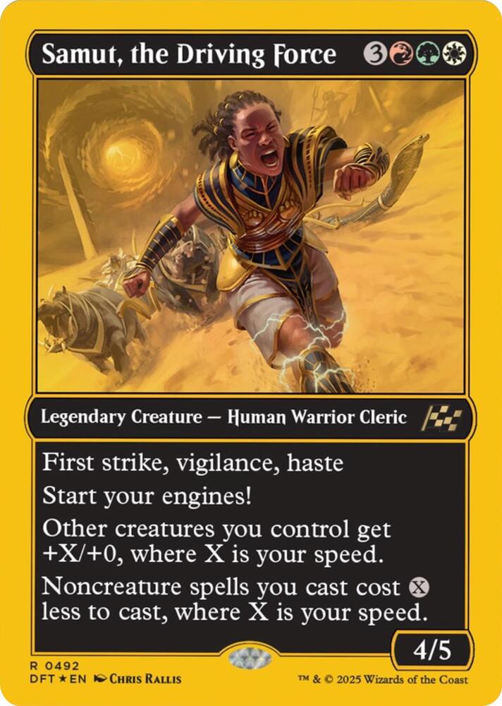 Samut, the Driving Force (First-Place Foil) - Aetherdrift - Magic
