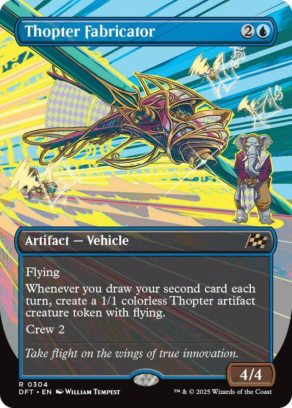 Thopter Fabricator (Borderless) - Aetherdrift - Magic: The Gathering ...
