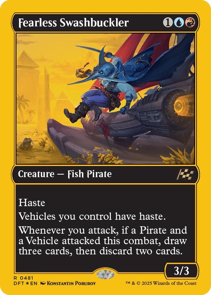 Fearless Swashbuckler (First-Place Foil) - Aetherdrift - Magic