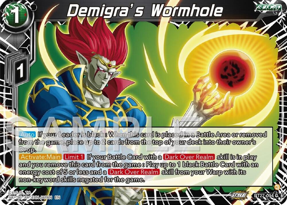 Demigra's Wormhole #BT27-094 — History of Z
