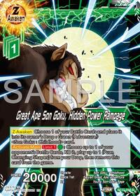 Great Ape Son Goku, Hidden Power Rampage card art