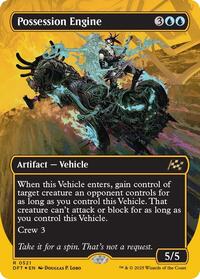 Possession Engine (Borderless) (First-Place Foil) - Aetherdrift - Magic: The Gathering card