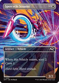 Spotcycle Scouter (Borderless) - Aetherdrift - Magic: The Gathering card