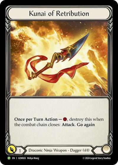 Kunai of Retribution - GEM003 GEM Pack 1 card price