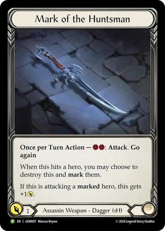 Mark of the Huntsman - GEM007 - GEM Pack 1 - Flesh and Blood TCG