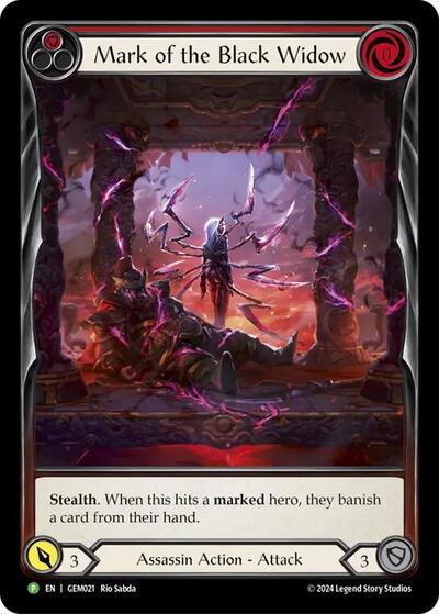 Mark of the Black Widow - GEM021 GEM Pack 1 card price