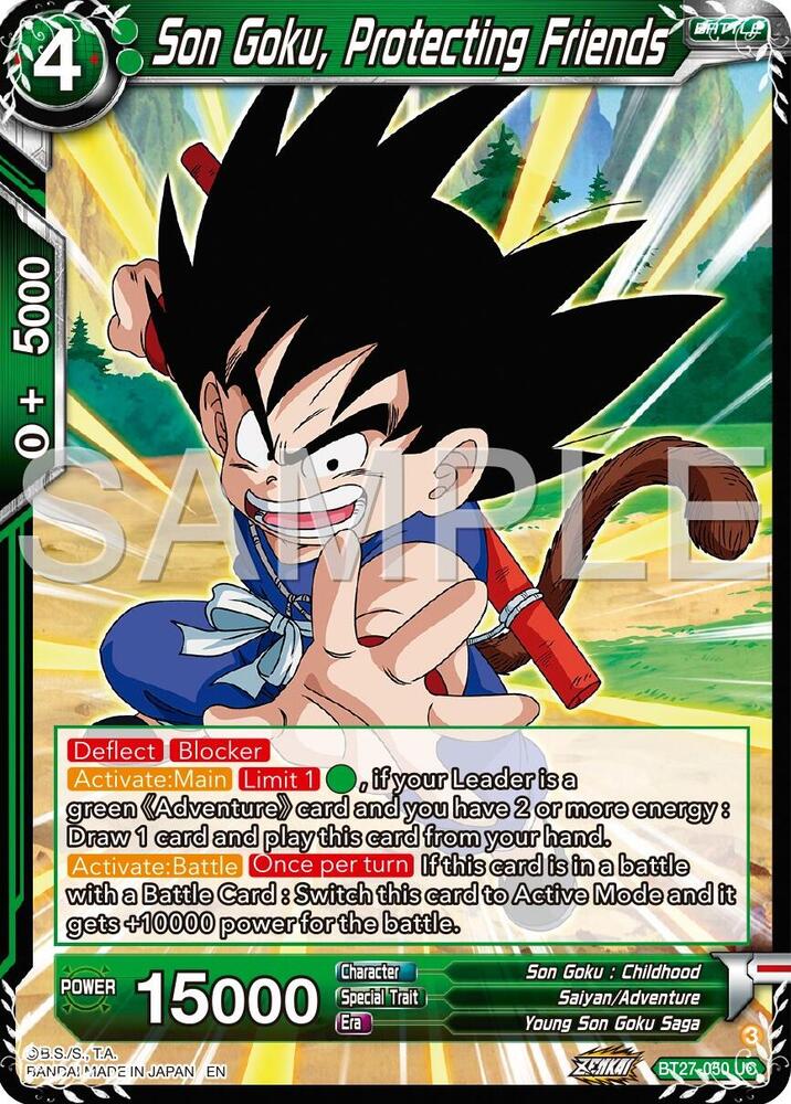 Son Goku, Protecting Friends #BT27-050 — History of Z
