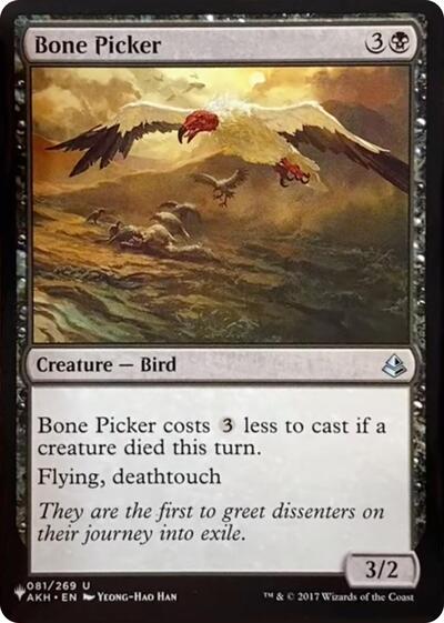 Bone Picker (The List) from PLST #AKH-81, Magic: The Gathering card