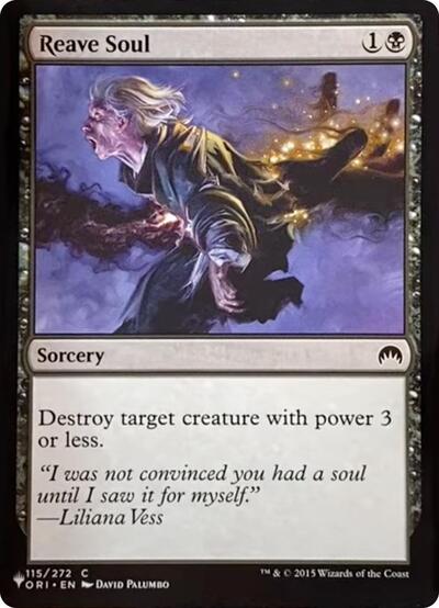 Reave Soul (The List) from PLST #ORI-115, Magic: The Gathering card