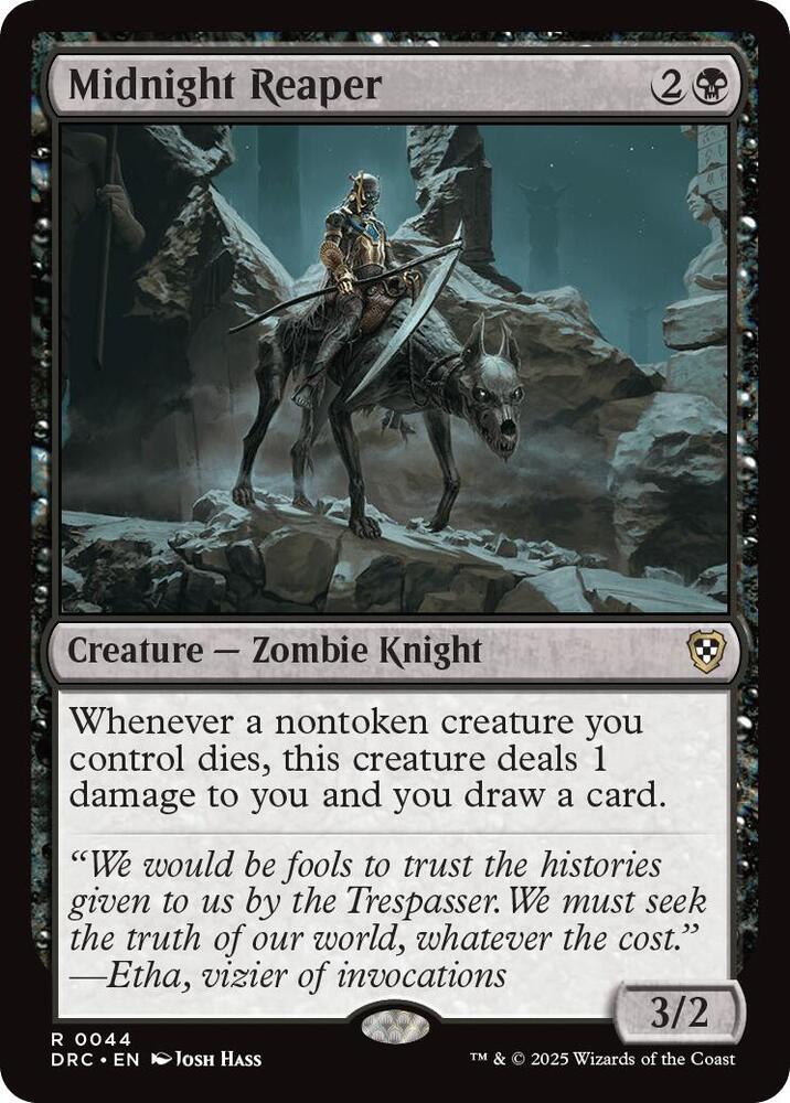 Midnight Reaper - Commander: Aetherdrift - Magic: The Gathering