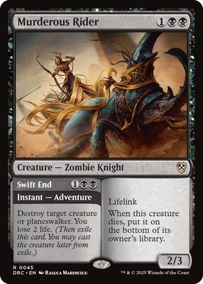 Murderous Rider - Commander: Aetherdrift - Magic: The Gathering