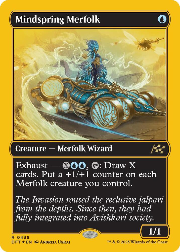 Mindspring Merfolk (First-Place Foil) - Aetherdrift - Magic: The