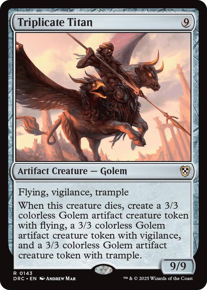 Triplicate Titan - Commander: Aetherdrift - Magic: The Gathering