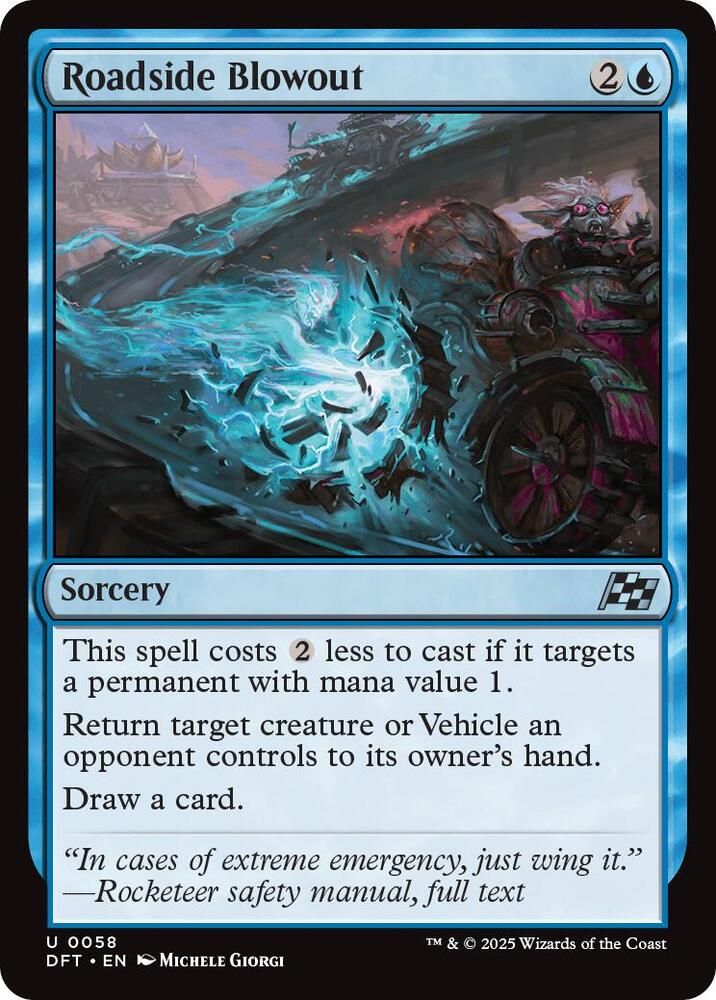 Roadside Blowout 58 card