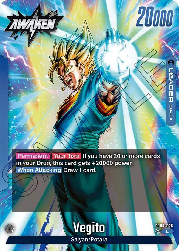 フュージョンワールド ベジット FB05-025 リーダーパラレル ko106 Vegito - FB05-025 - New Adventure - Dragon Ball Super