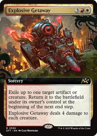 Explosive Getaway (Extended Art) - Aetherdrift - Magic: The Gathering card