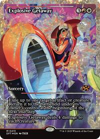Explosive Getaway (Showcase) (Fracture Foil) - Aetherdrift - Magic: The Gathering card