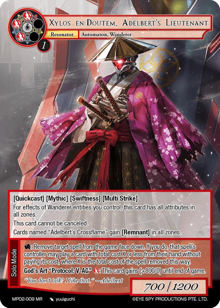 Xylos en-Doutem, Adelbert's Lieutenant