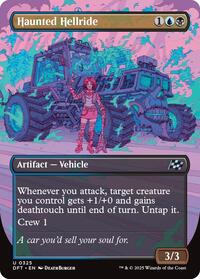 Haunted Hellride (Borderless) - Aetherdrift - Magic: The Gathering card